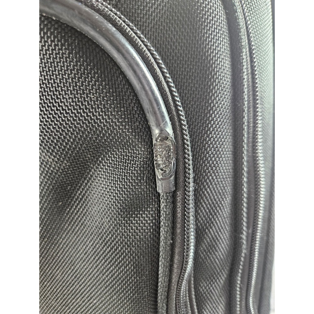 T-Tech by TUMI Black Ballistic Nylon Rolling Carry-On Suitcase Luggage 57622D - Picture 11 of 14